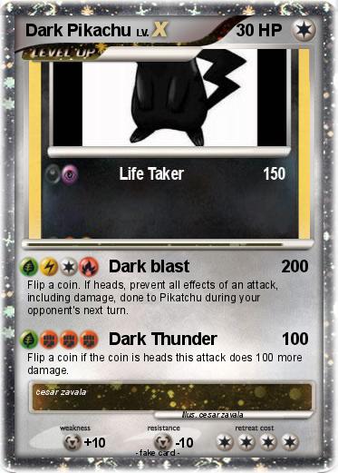 Pokemon Dark Pikachu