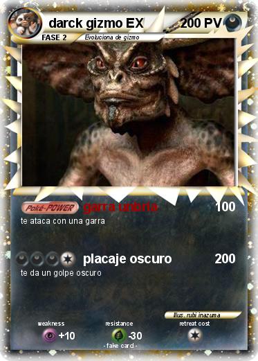 Pokemon darck gizmo EX
