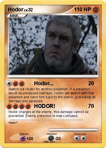 Pokemon Hodor