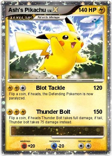 Pokemon Ash's Pikachu