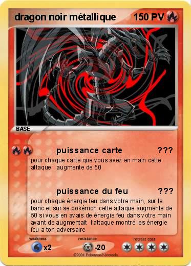 Pokemon dragon noir métallique
