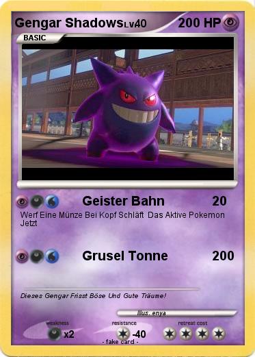 Pokemon Gengar Shadows