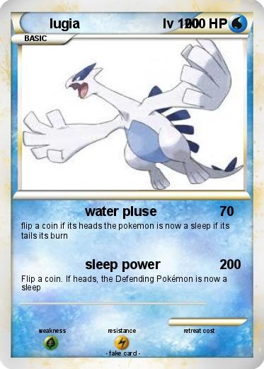 Pokemon lugia                       lv 100