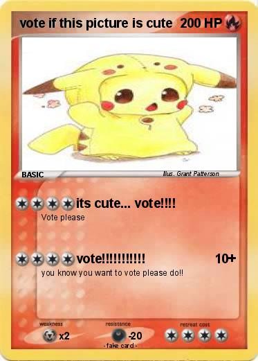 Pokemon vote if this picture is cute