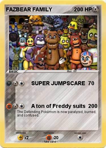 Pokemon FAZBEAR FAMILY
