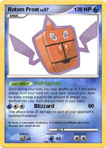 Pokemon Rotom Frost