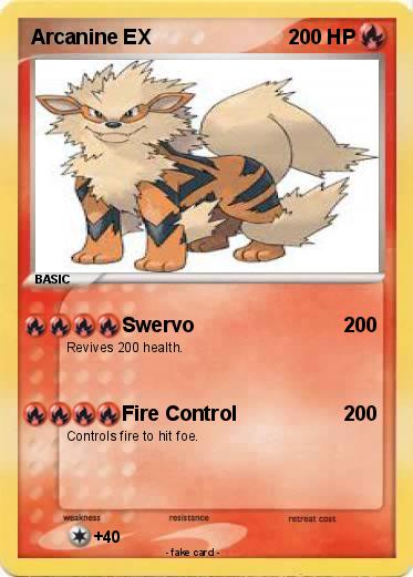Pokemon Arcanine EX