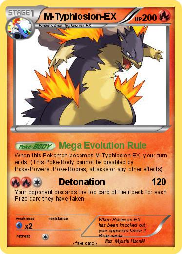 Pokemon M-Typhlosion-EX