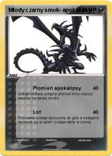 Pokemon Młody czarny smok- apokalipsy