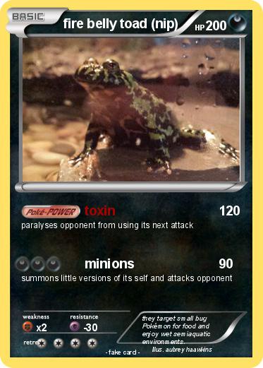 Pokemon fire belly toad (nip)