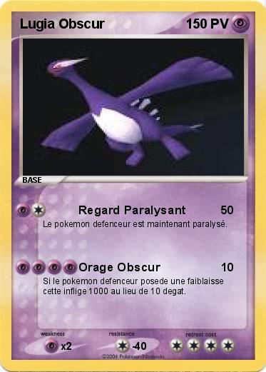 Pokemon Lugia Obscur 
