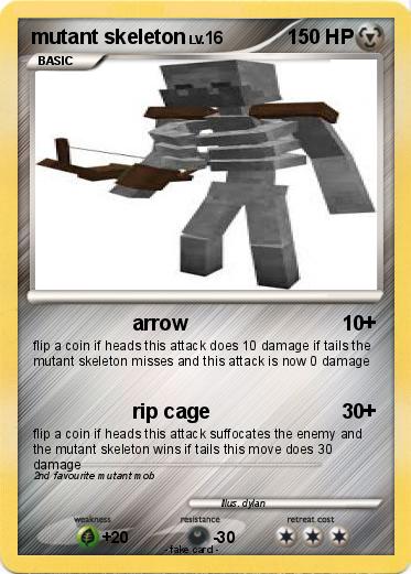 Pokemon mutant skeleton