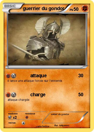 Pokemon guerrier du gondor