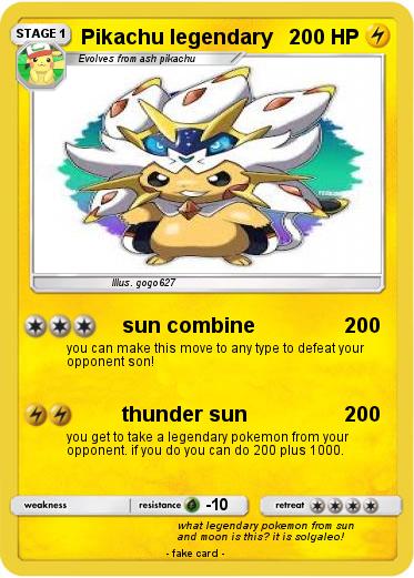 Pokemon Pikachu legendary