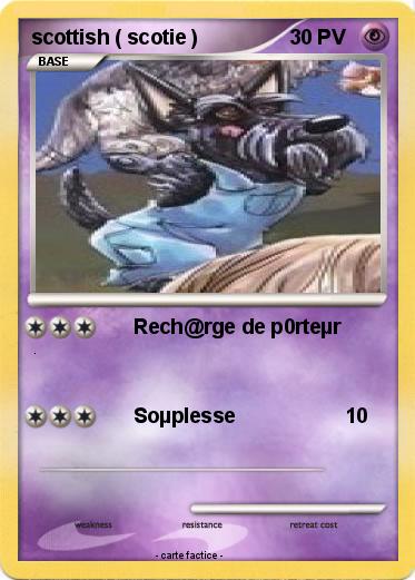 Pokemon scottish ( scotie )