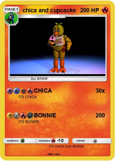 Pokemon chica and cupcacke