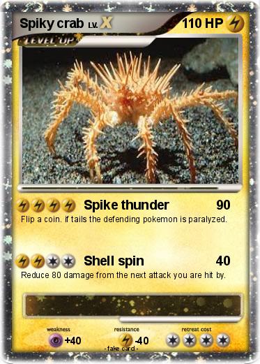 Pokemon Spiky crab