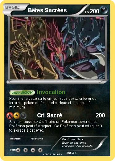 Pokemon Bêtes Sacrées