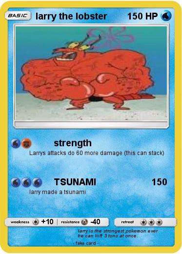 Pokemon larry the lobster
