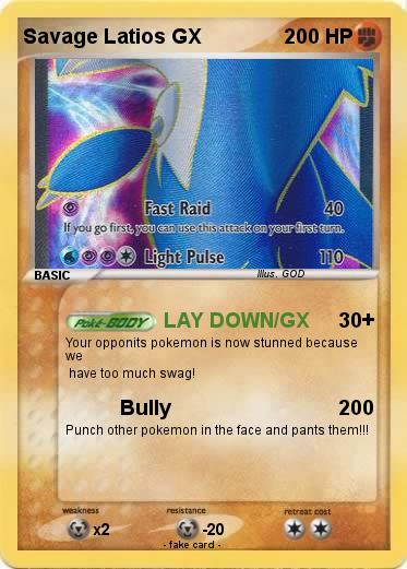 Pokemon Savage Latios GX