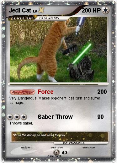 Pokemon Jedi Cat