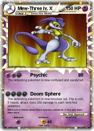 Pokemon Mew-Three lv. X