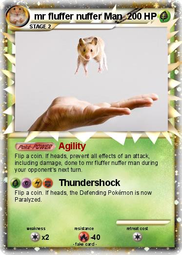 Pokemon mr fluffer nuffer Man