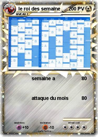 Pokemon le roi des semaine