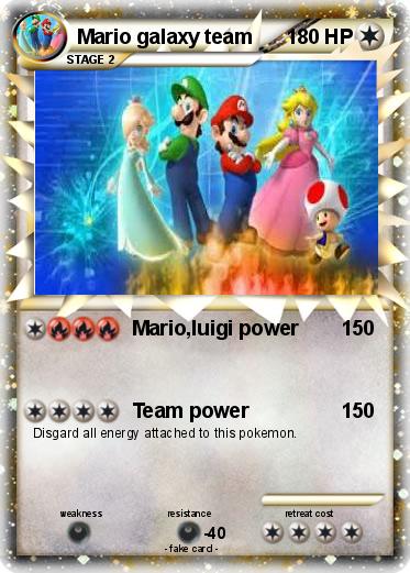 Pokemon Mario galaxy team