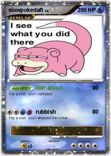 Pokemon slowpokedaft
