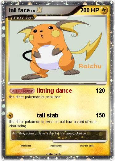 Pokemon tail face