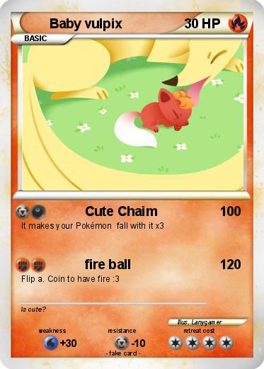 Pokemon Baby vulpix