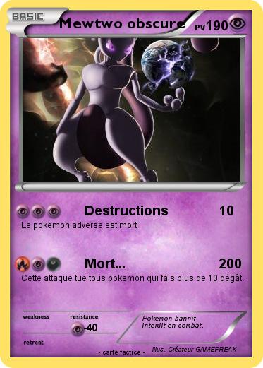 Pokemon Mewtwo obscure