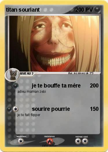 Pokemon titan souriant