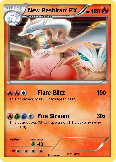 Pokemon New Reshiram EX