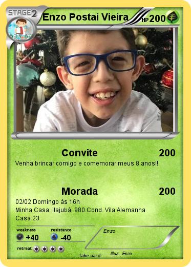 Pokemon Enzo Postai Vieira