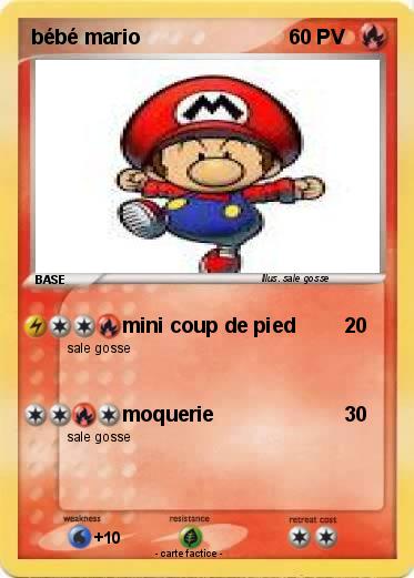 Pokemon bébé mario