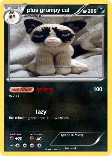 Pokemon plus grumpy cat