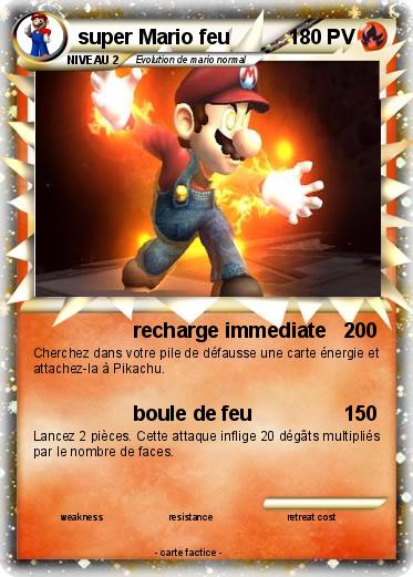 Pokemon super Mario feu
