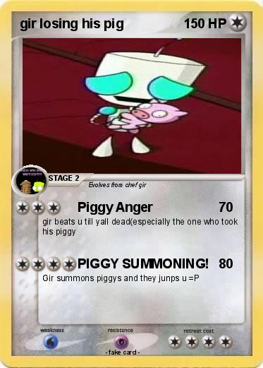 Pokemon gir losing his pig