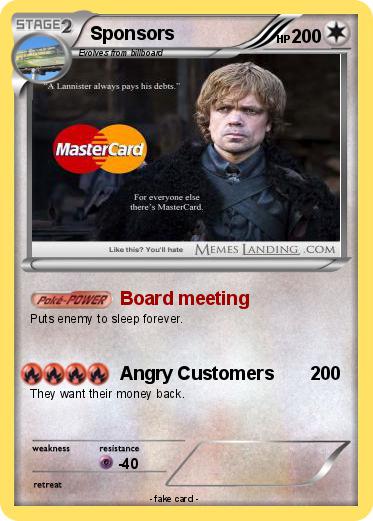 Pokemon Sponsors