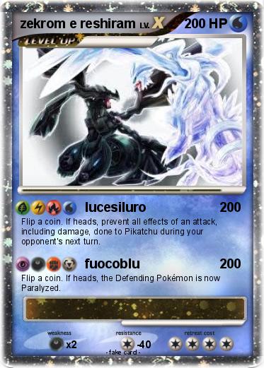 Pokemon zekrom e reshiram