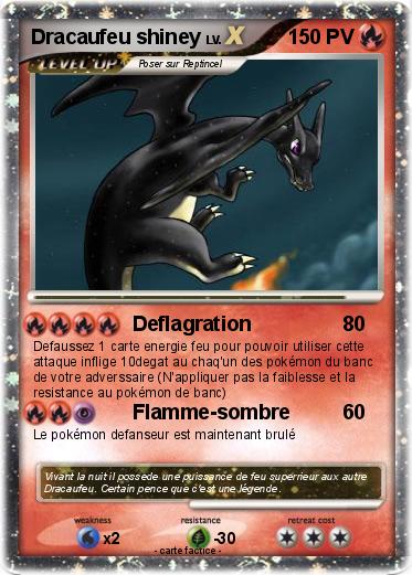 Pokemon Dracaufeu shiney