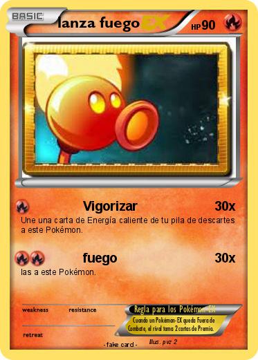 Pokemon lanza fuego