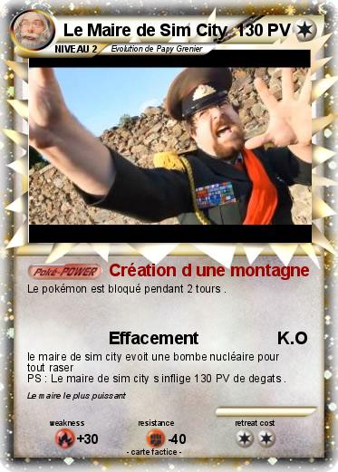Pokemon Le Maire de Sim City