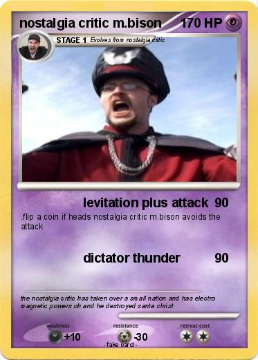 Pokemon nostalgia critic m.bison