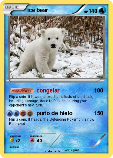 Pokemon ice bear