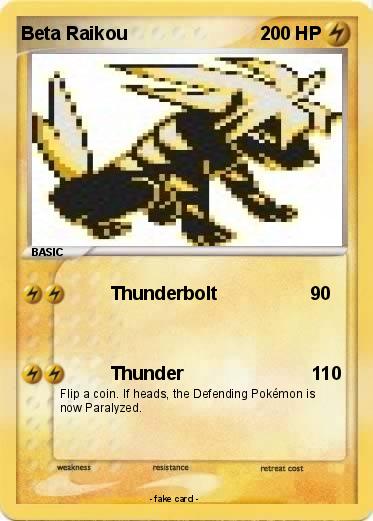 Pokemon Beta Raikou