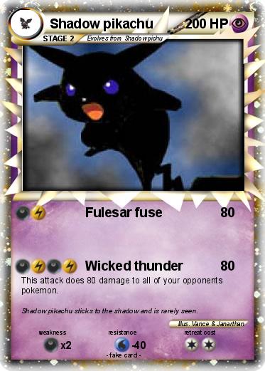 Pokemon Shadow pikachu