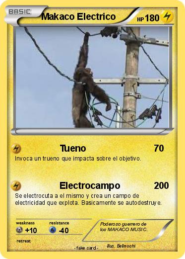 Pokemon Makaco Electrico